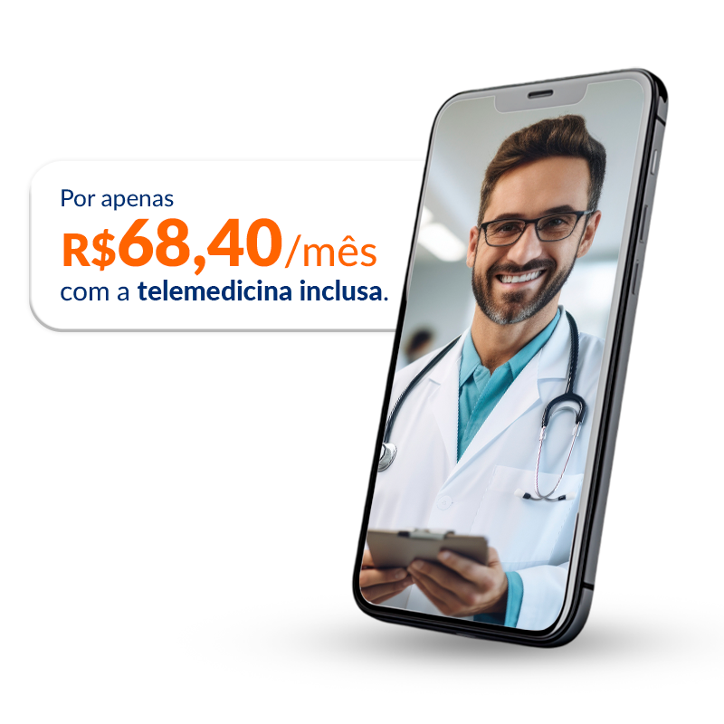 Celular com telemedicina Interlife